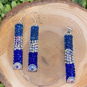 ⚡️Mega Sale⚡️ Beautiful Silver925 and rhinestone necklace and earrings